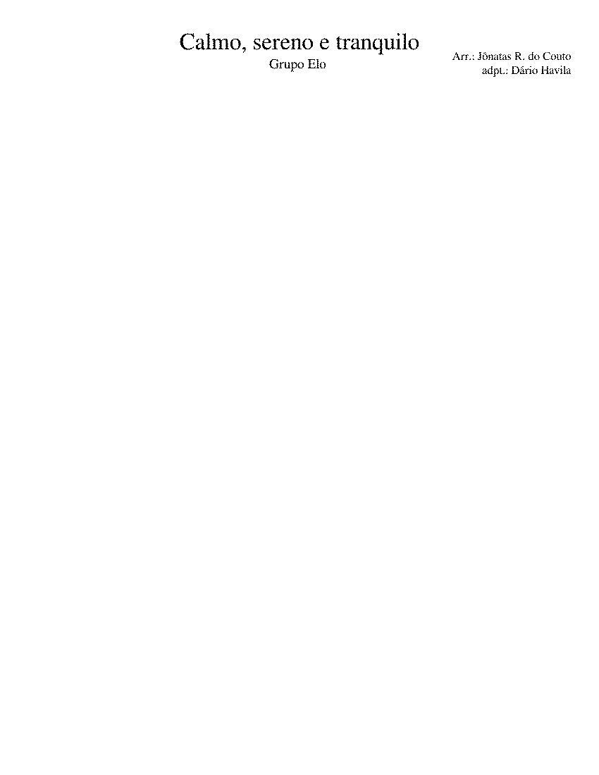 Partitura Sereno