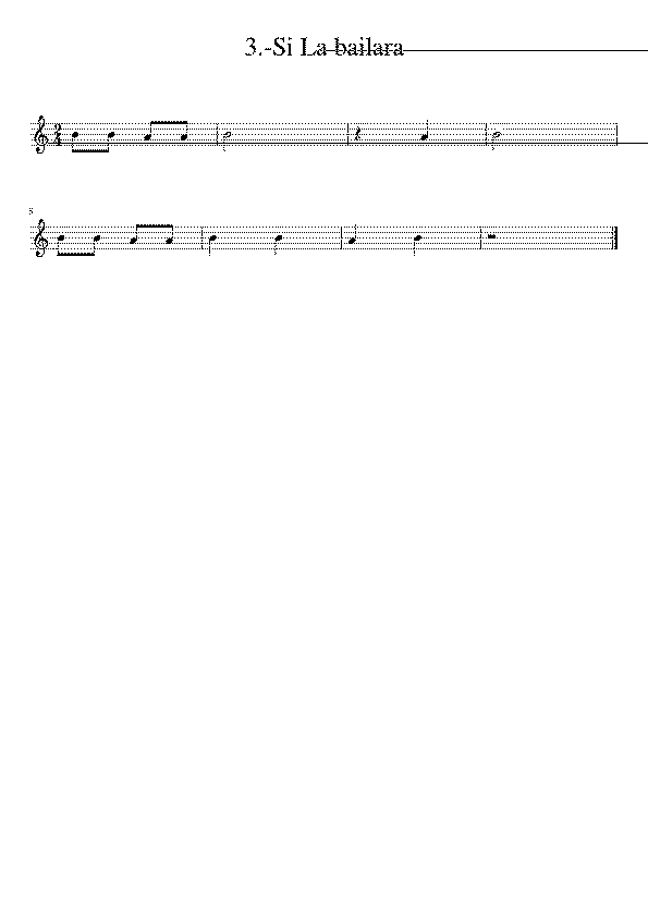 Partitura Si La Bailara