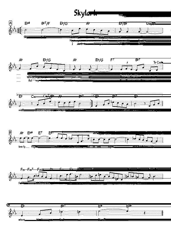 Partitura Skylark