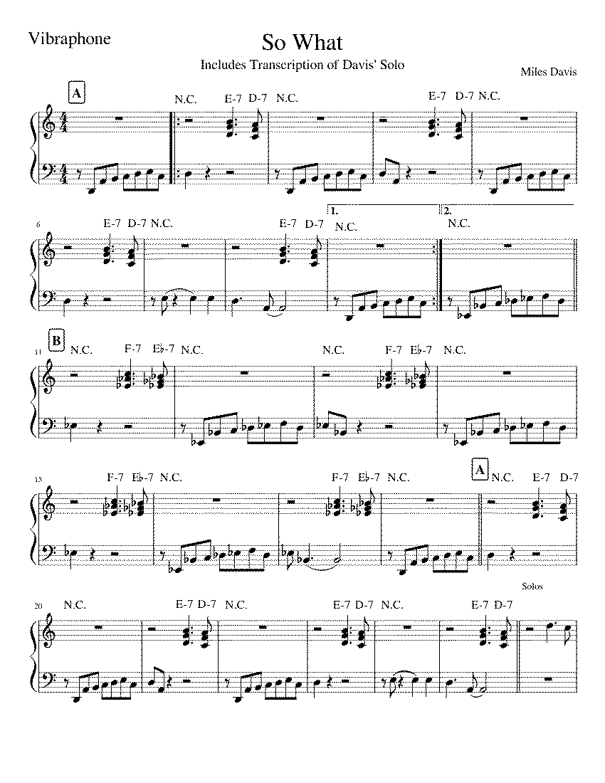 Partitura So What