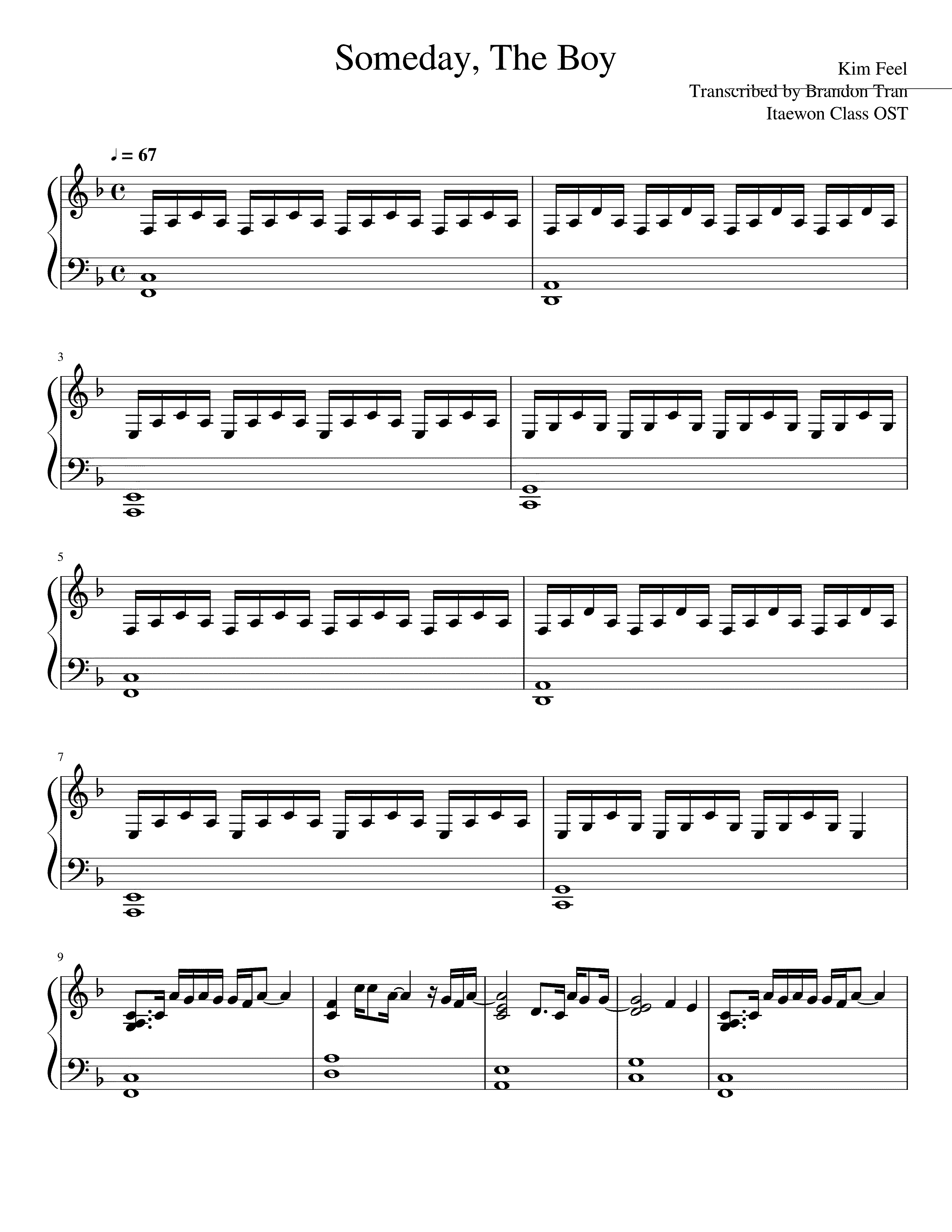 Partitura Someday