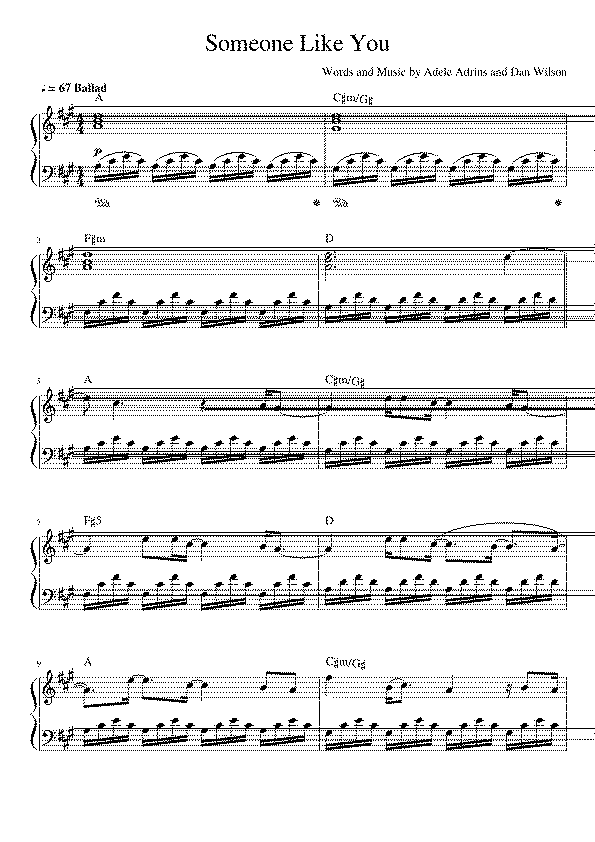 Partitura Someone Like You