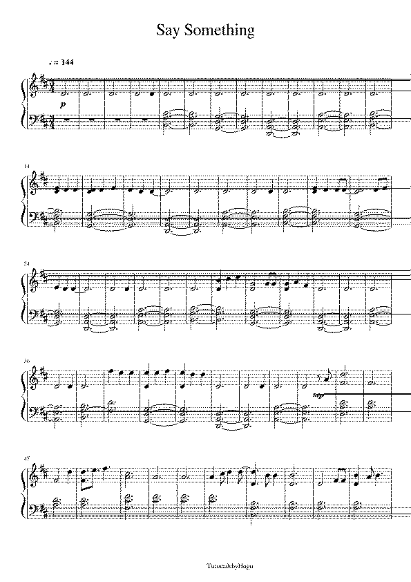Partitura Something Big