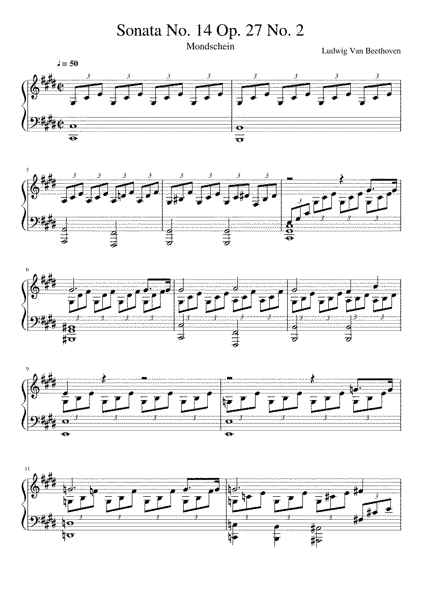 sonata 14 beethoven 1