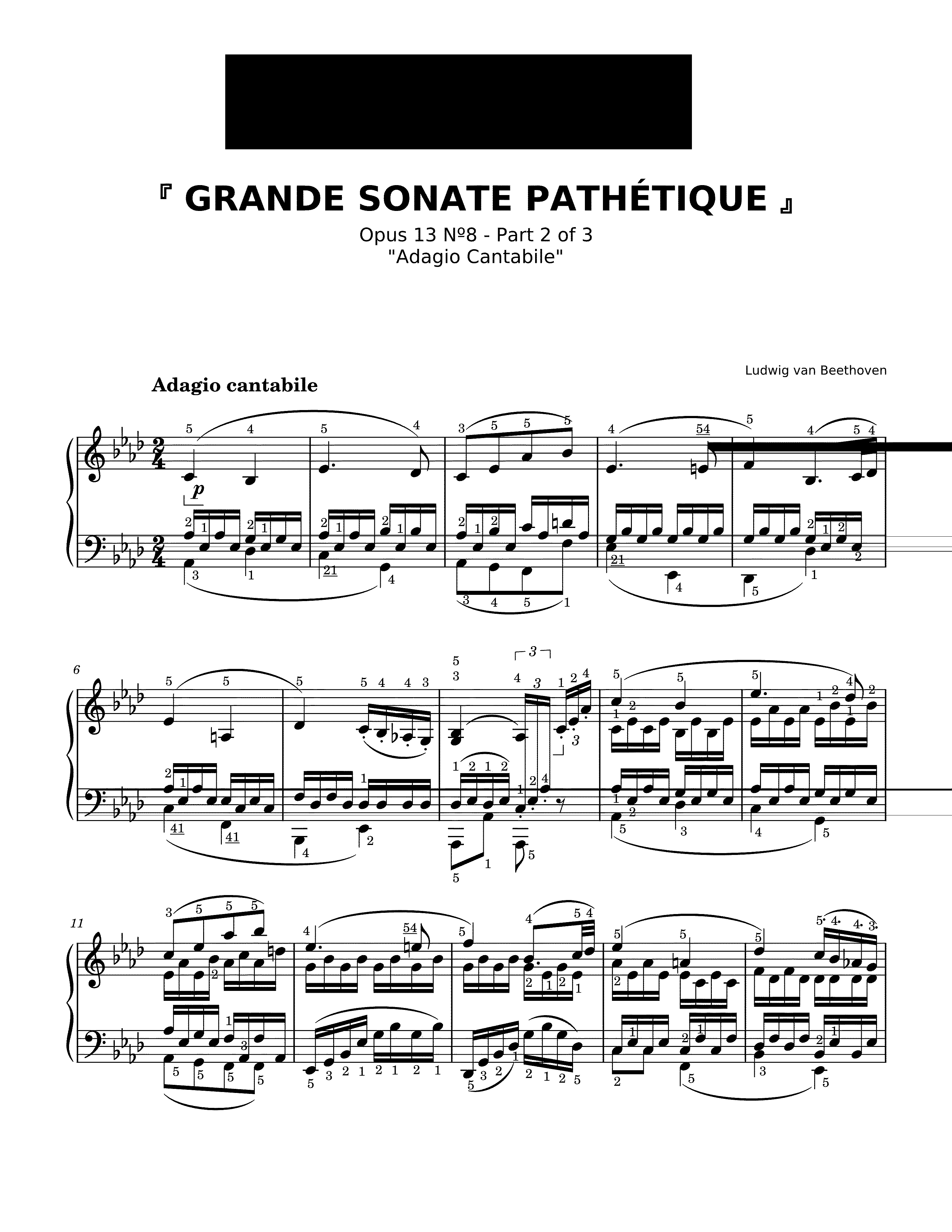 Partitura Sonata Patetica