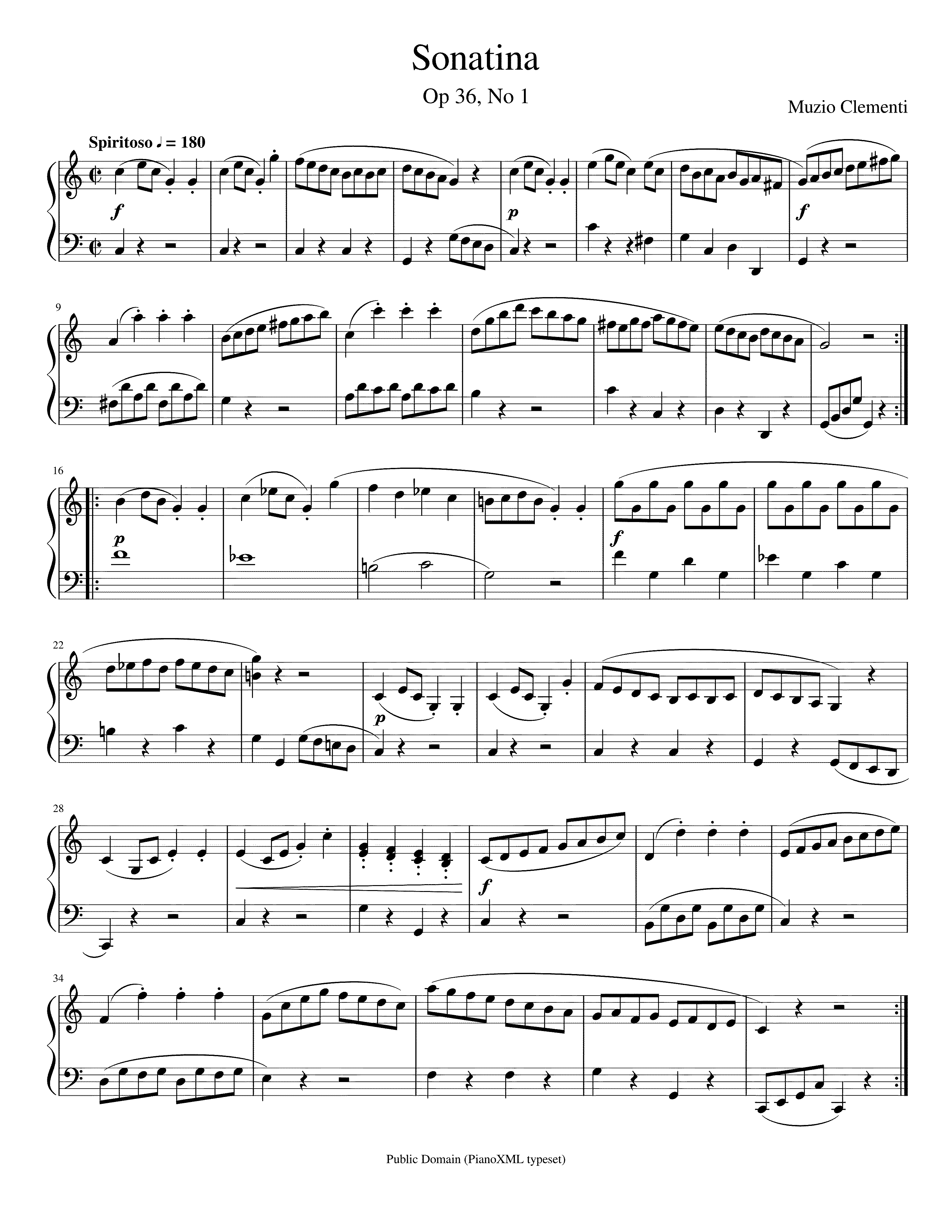 Partitura Sonatina