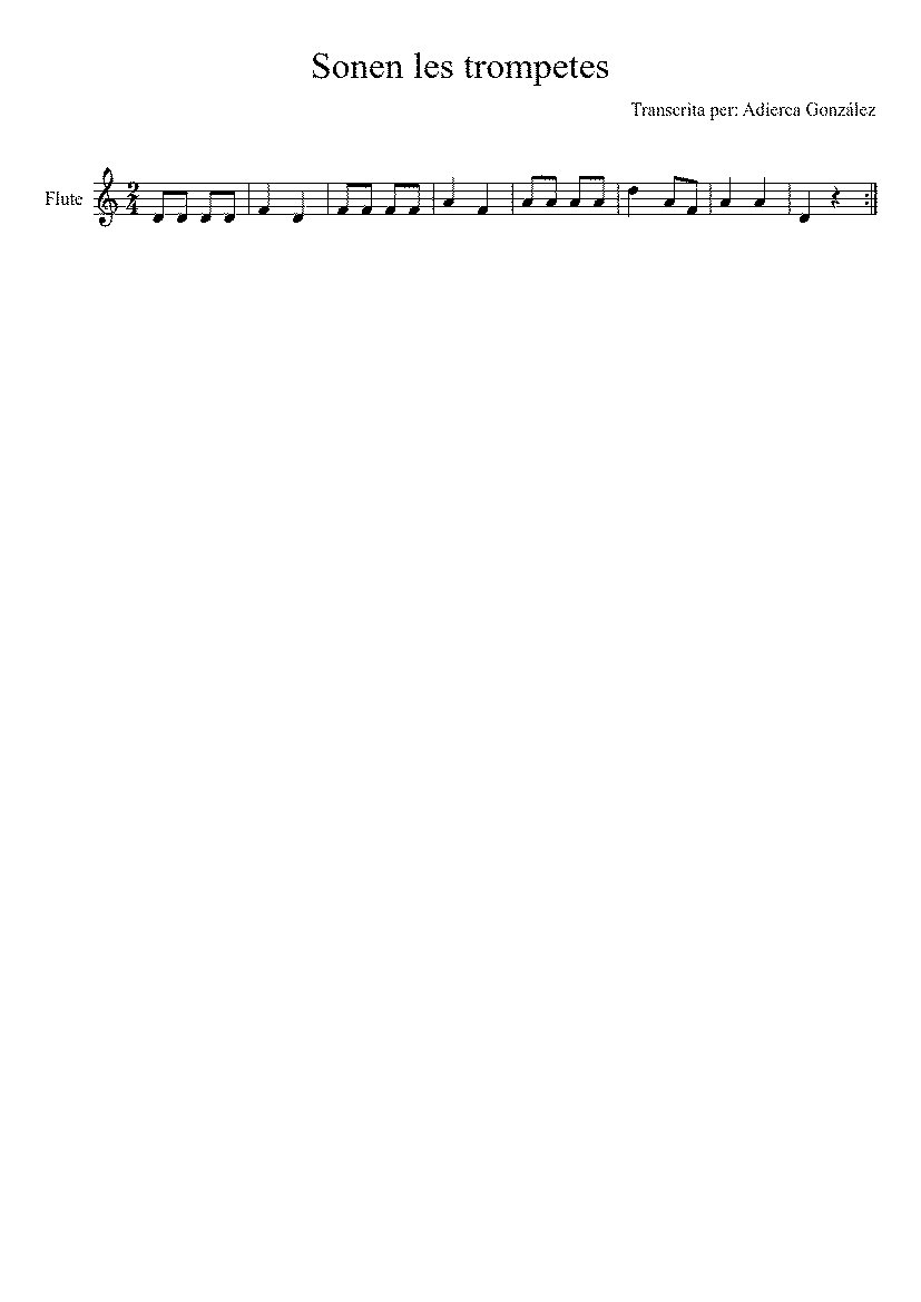 Partitura Sonen Les Trompetes