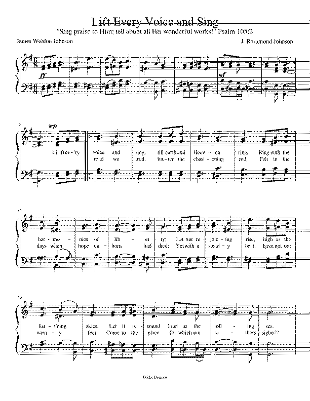 Partitura Song of The Caged Bird