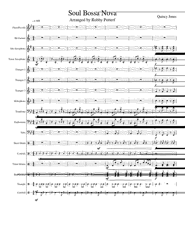 Partitura Soul Bossa Nova