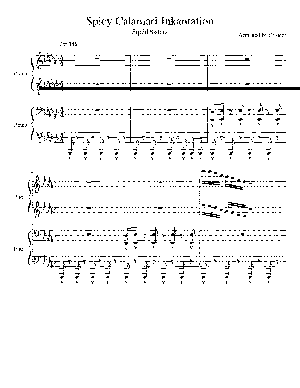 Partitura Splatoon