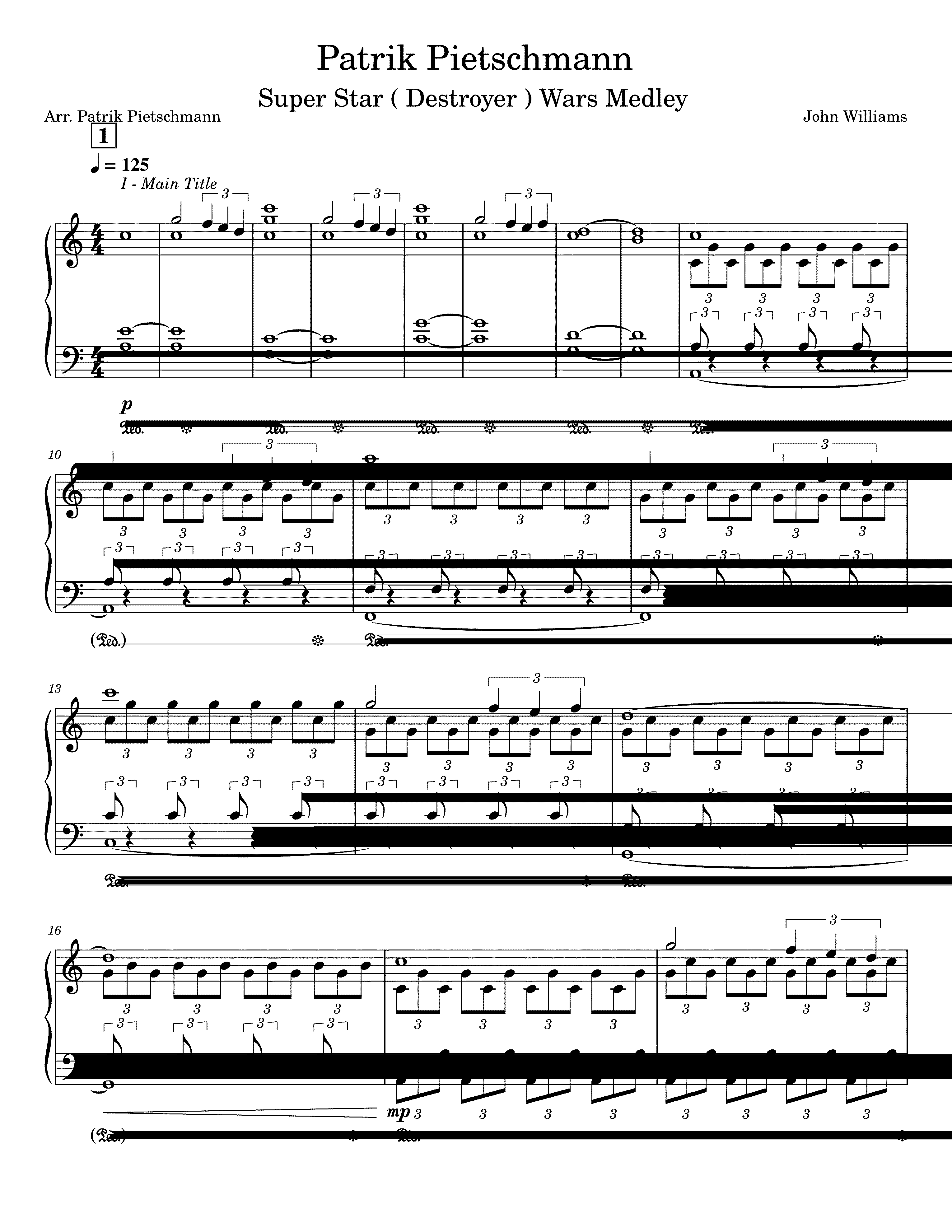 Partitura Star Wars The Force Theme
