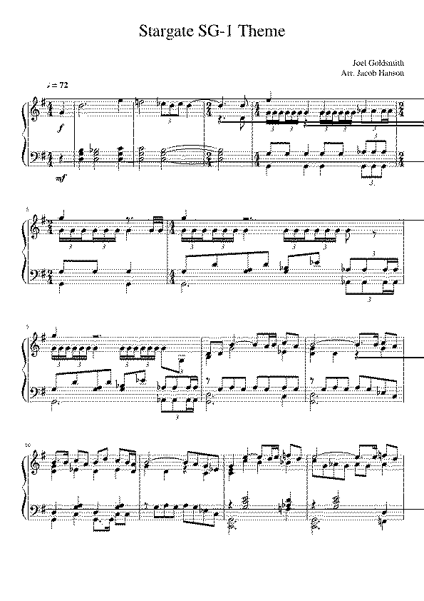 Partitura Stargate