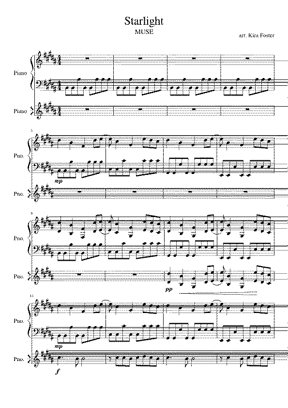 Partitura Starlight