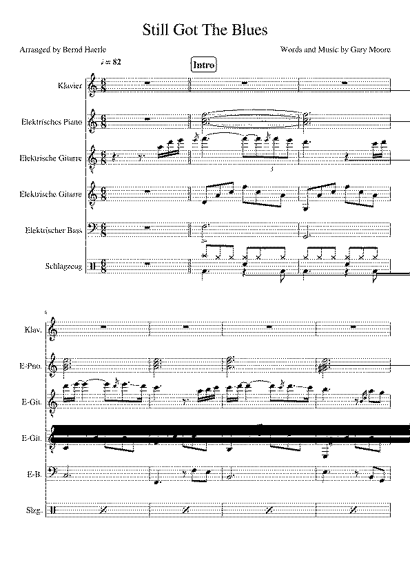 Partitura Still Got The Blues