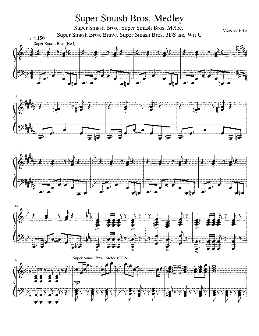 Partitura Super Man