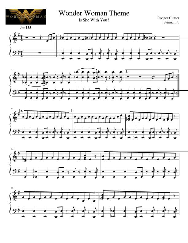 Partitura Superman