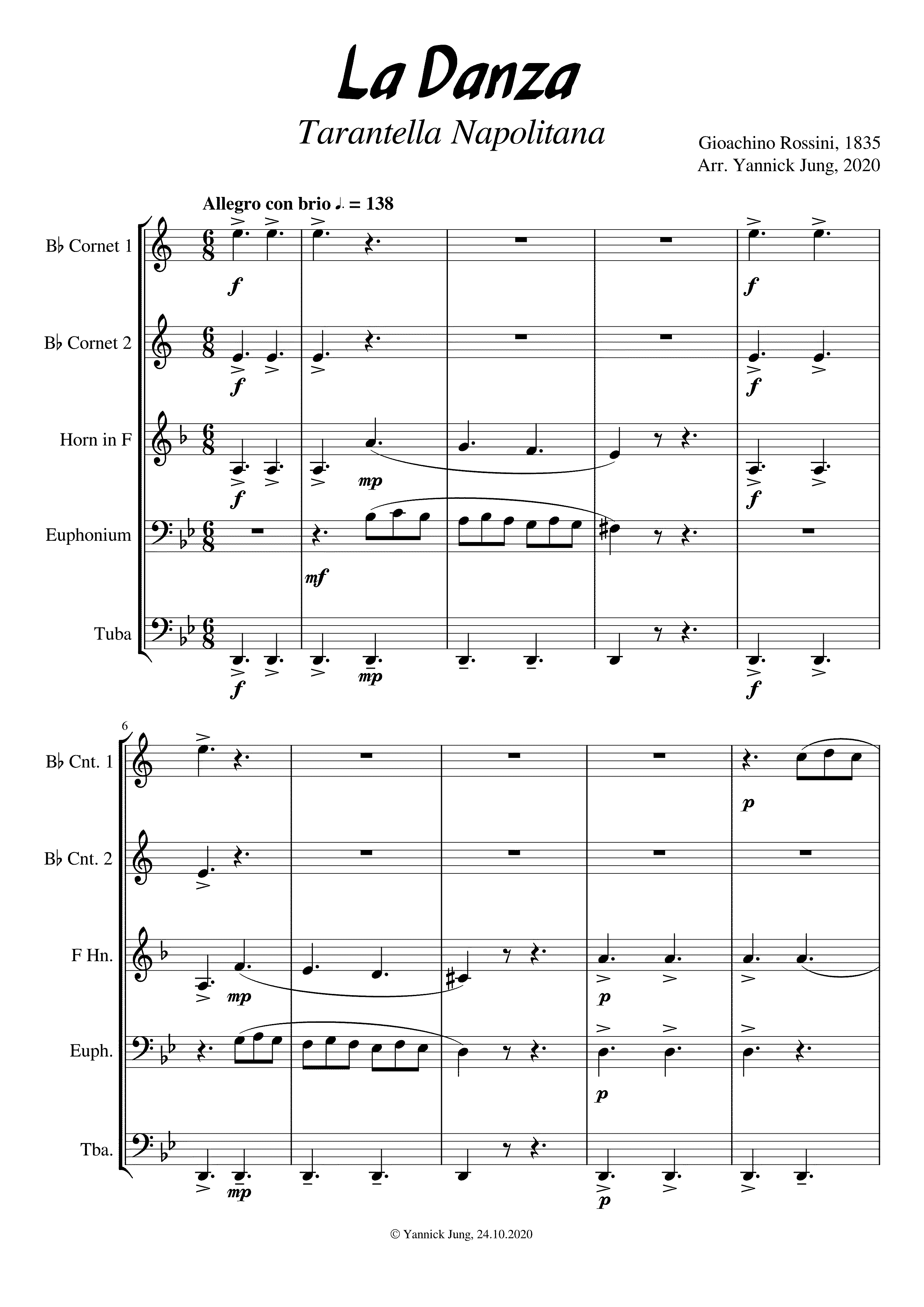 Partitura Tarantella Napolitana