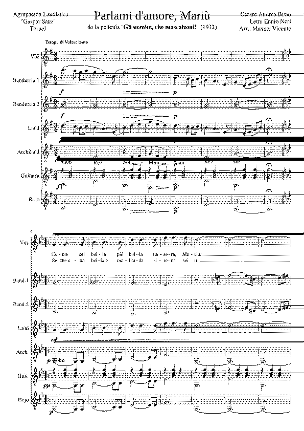 Partitura Teruel