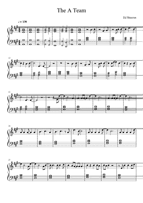 Partitura The a Team