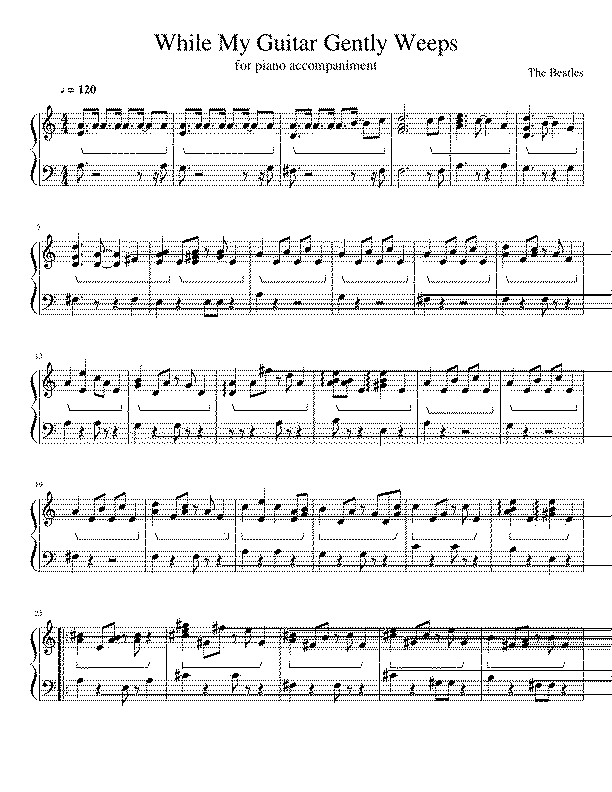 Partitura The Beatles