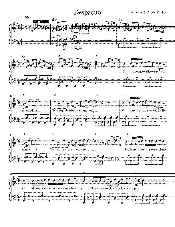 Partitura The Best