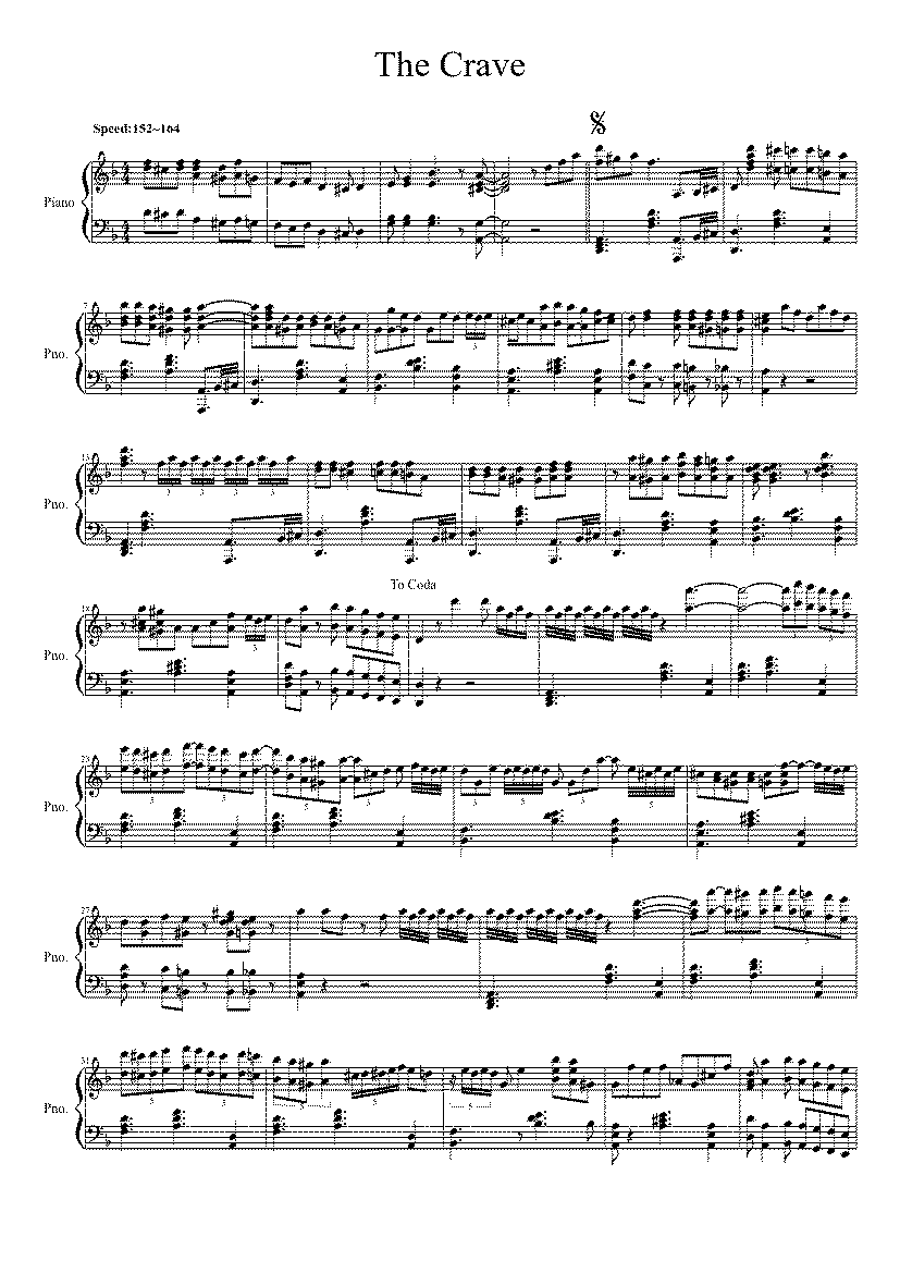 Partitura The Crave Jelly Roll Morton