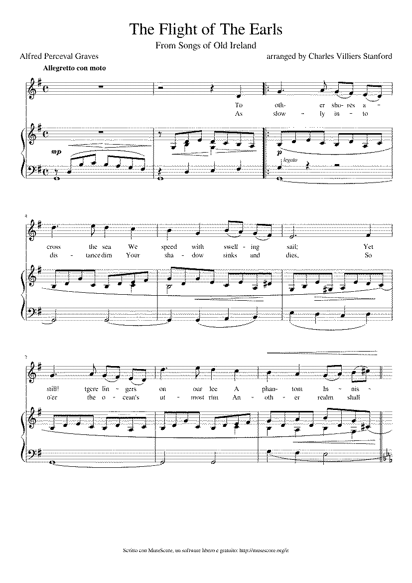 Partitura The Flight of The Earls