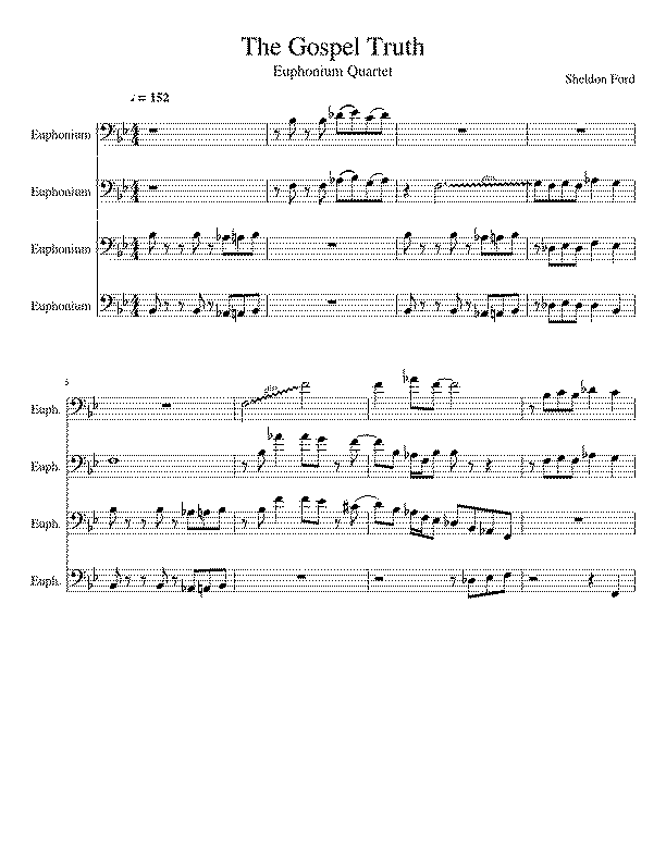 Partitura The Gospel Truth