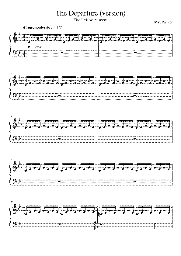Partitura The Leftovers