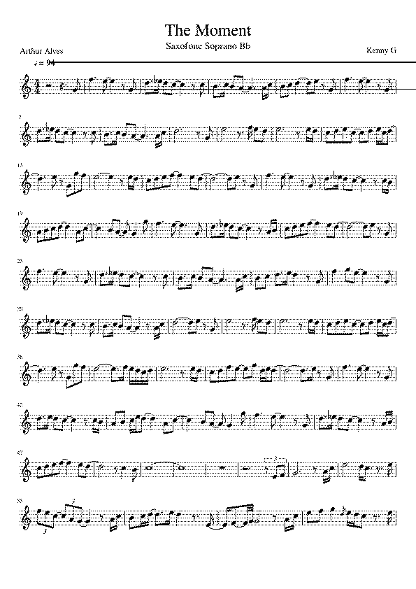 Partitura The Moment