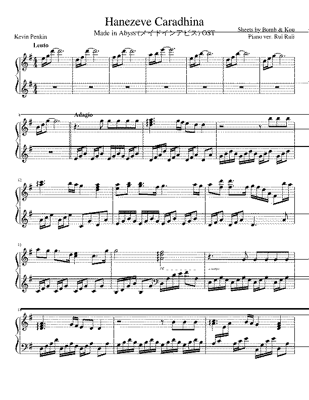 Partitura The Pianist