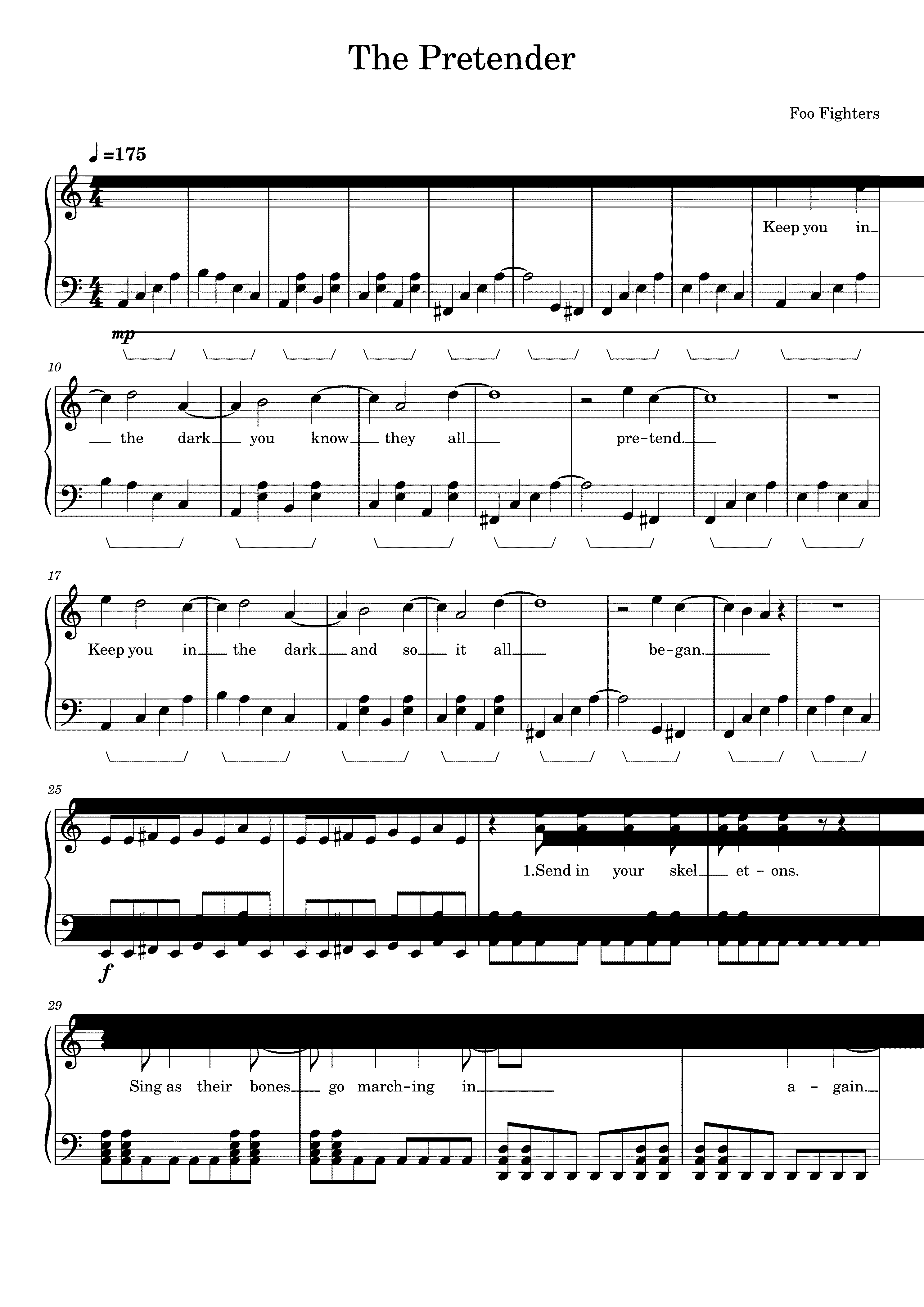 Partitura The Pretender