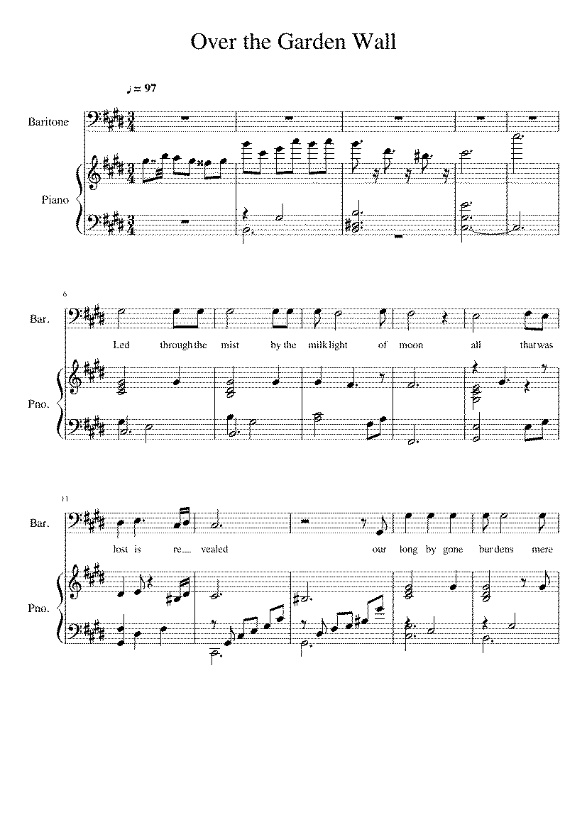 Partitura The Wall