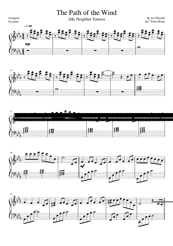 Partitura The Wind