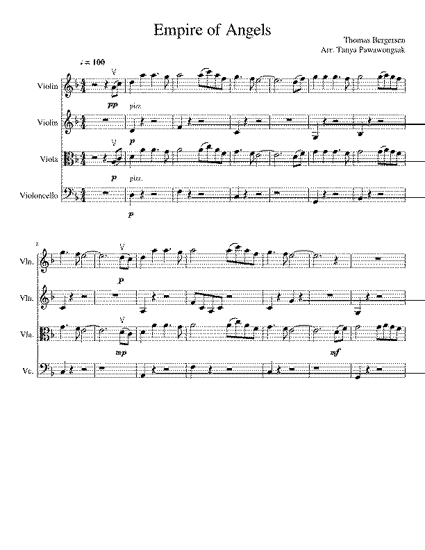 Partitura Thomas Bergersen