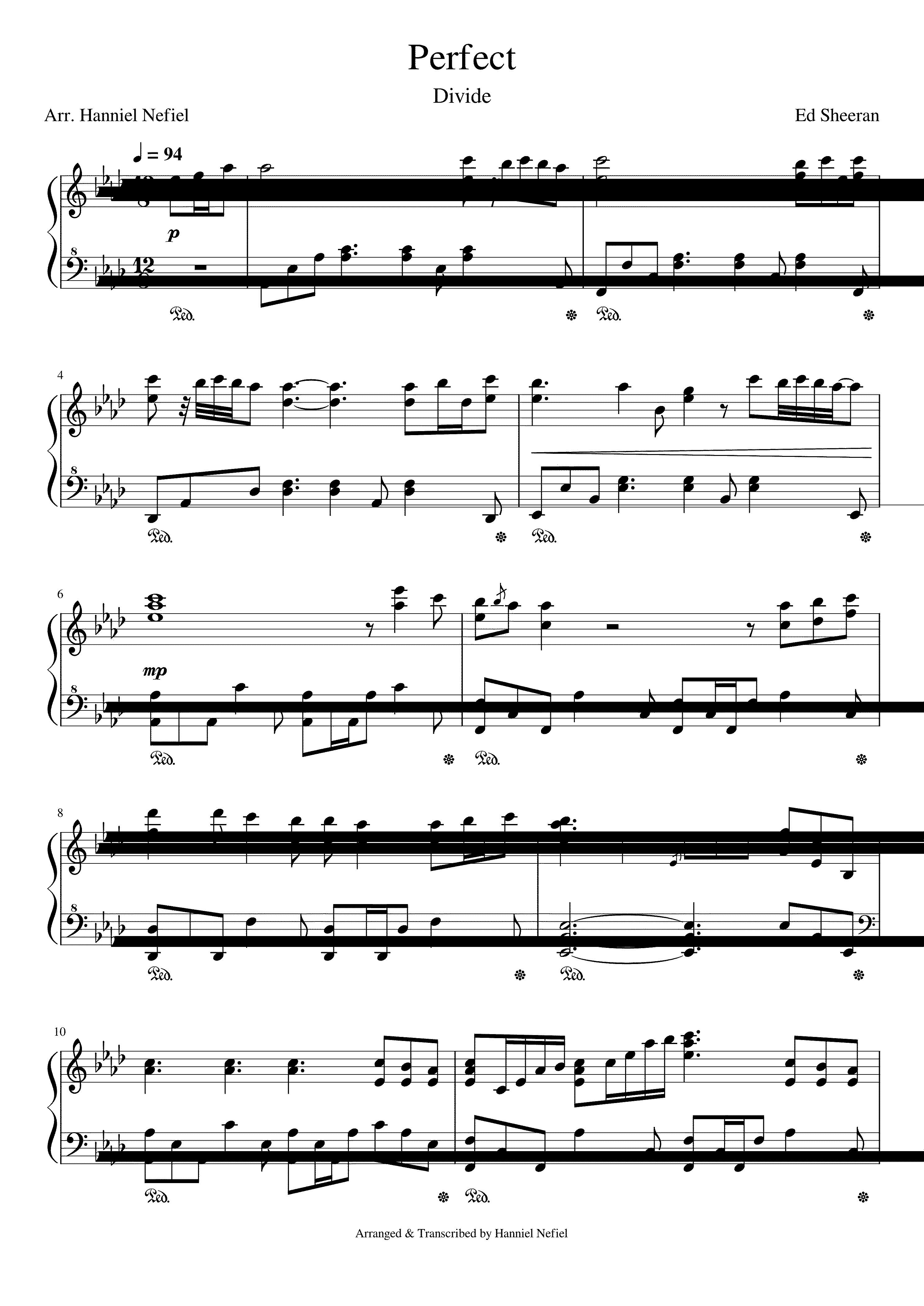 Partitura Thousands Years