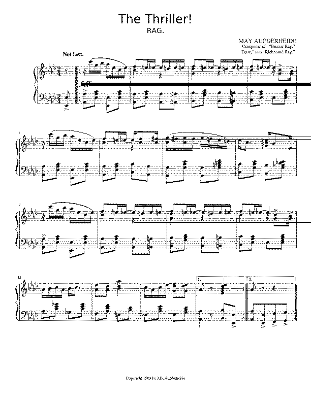 Partitura Thriller