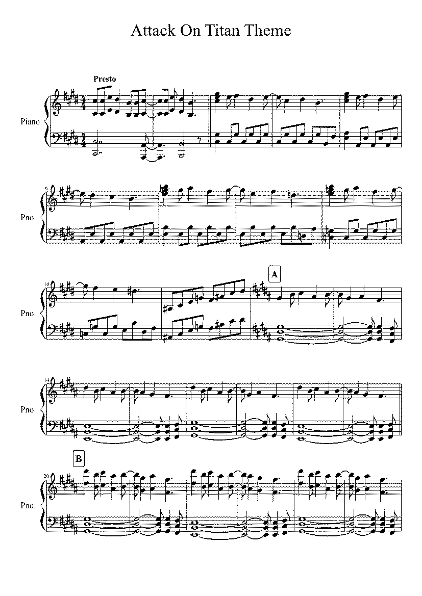 Partitura Titan