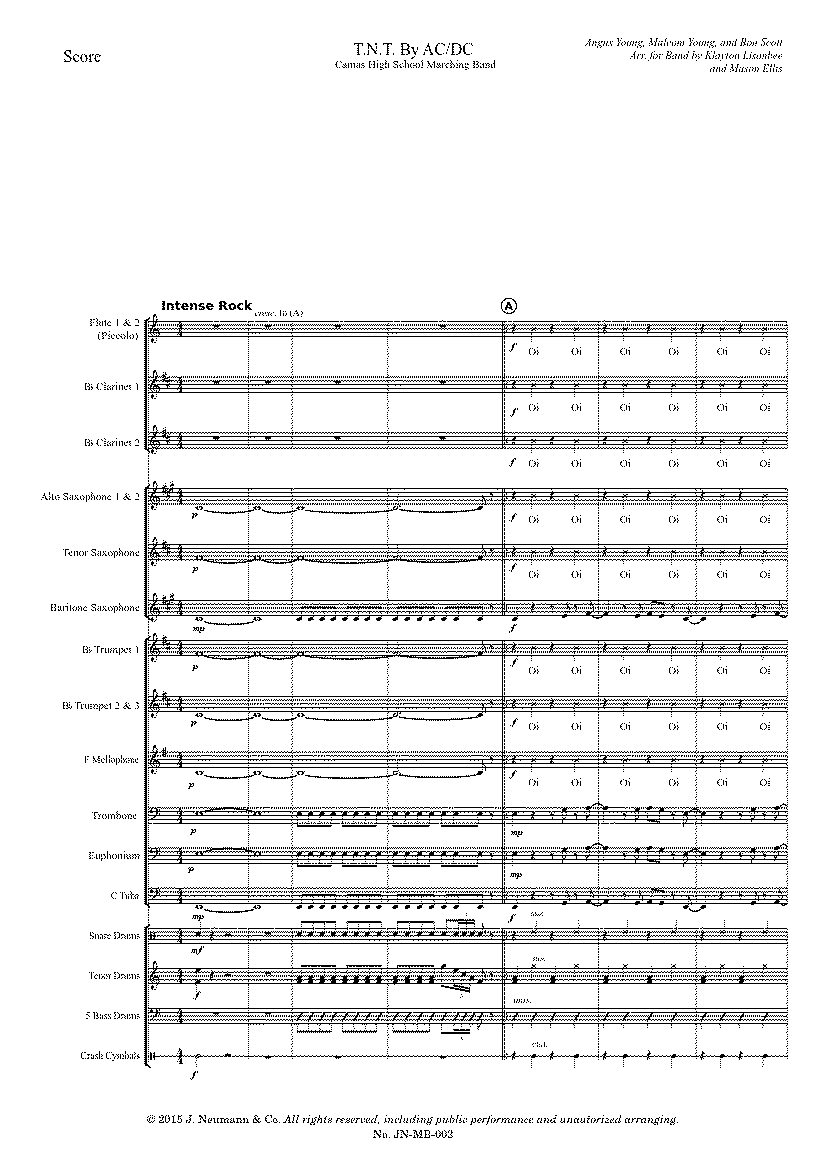 Partitura Tnt Ac Dc