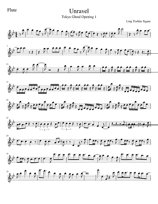 Partitura Tokyo Ghoul