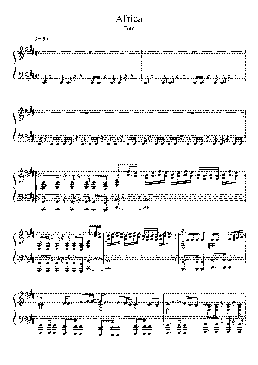 Partitura Toto