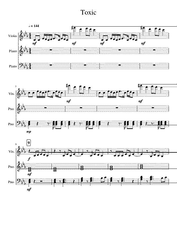 Partitura Toxic