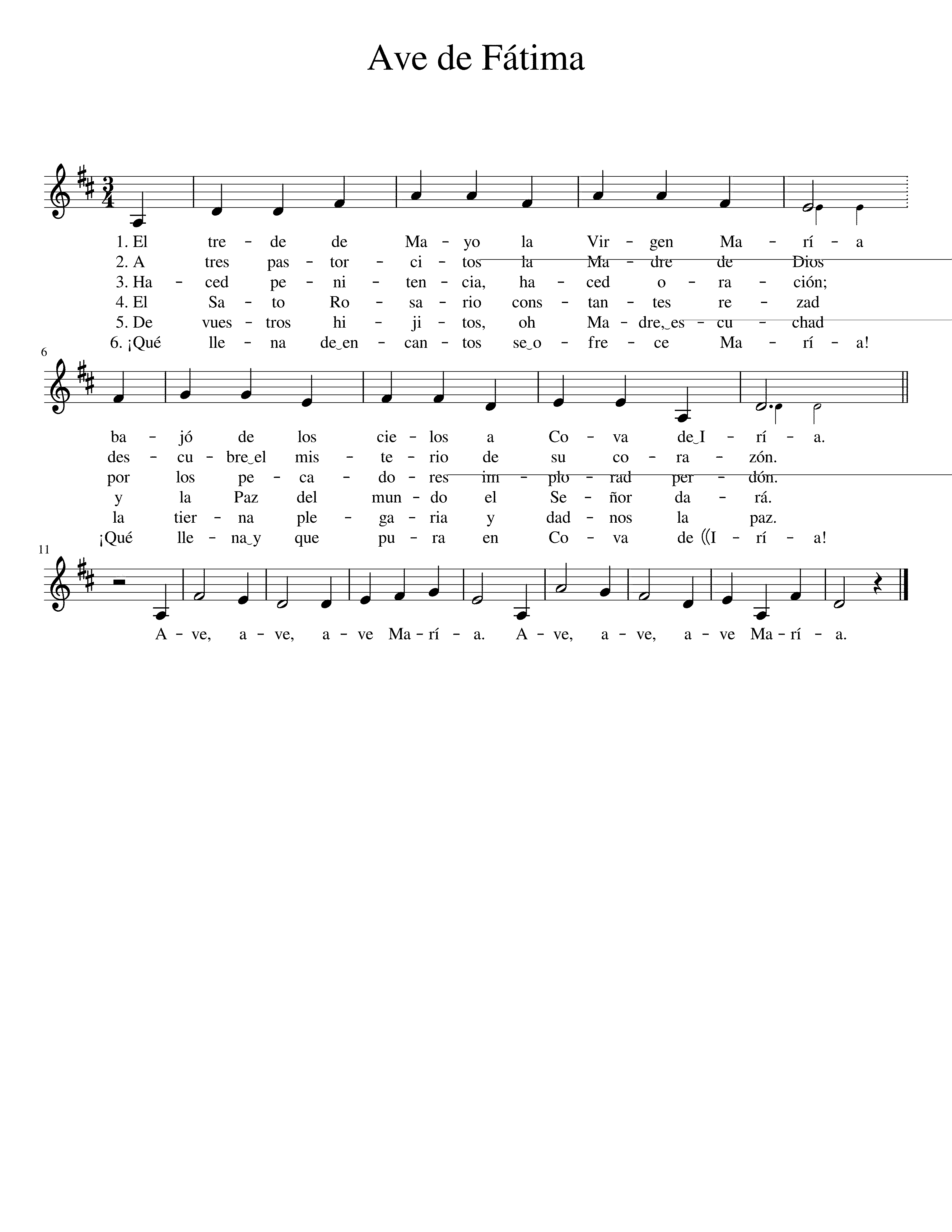 Partitura Trece de Mayo