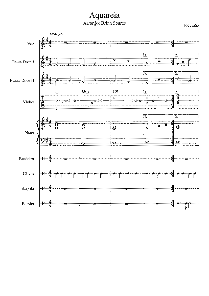 Partitura Triangulo