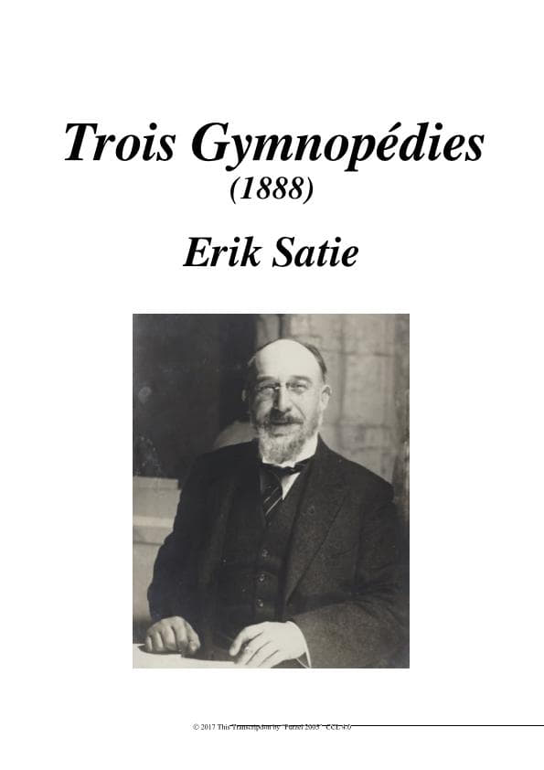 Partitura Trois Gymnopedies