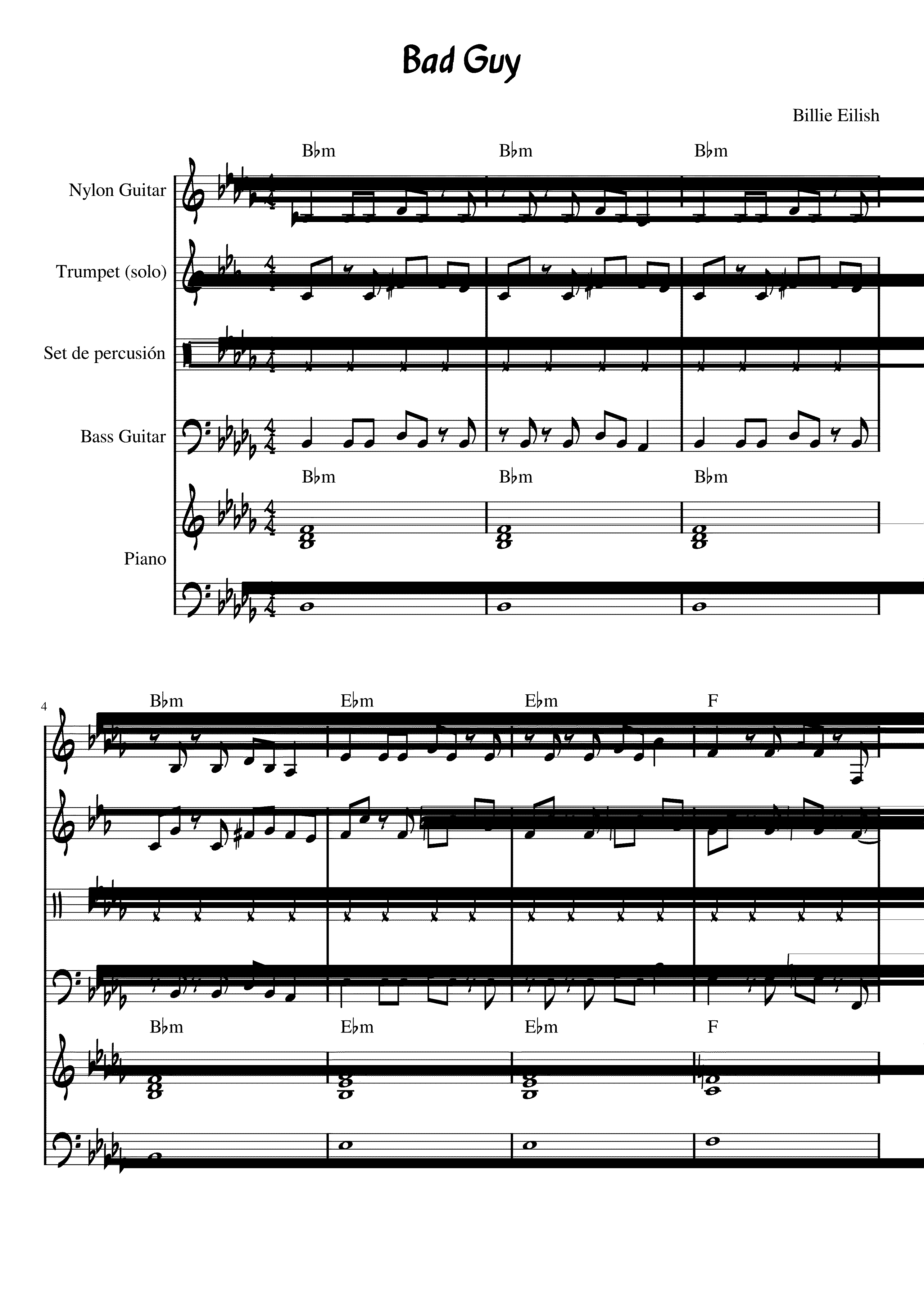 Partitura Trozos de Una