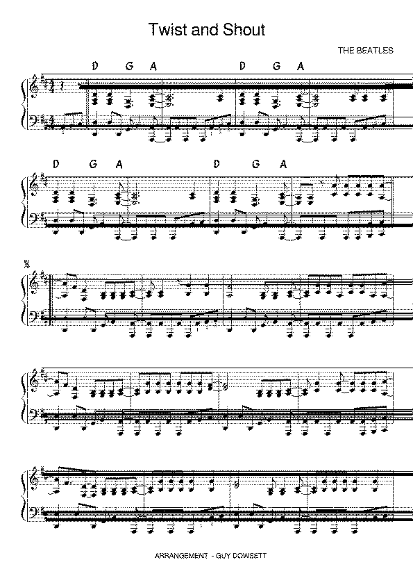 Partitura Twist