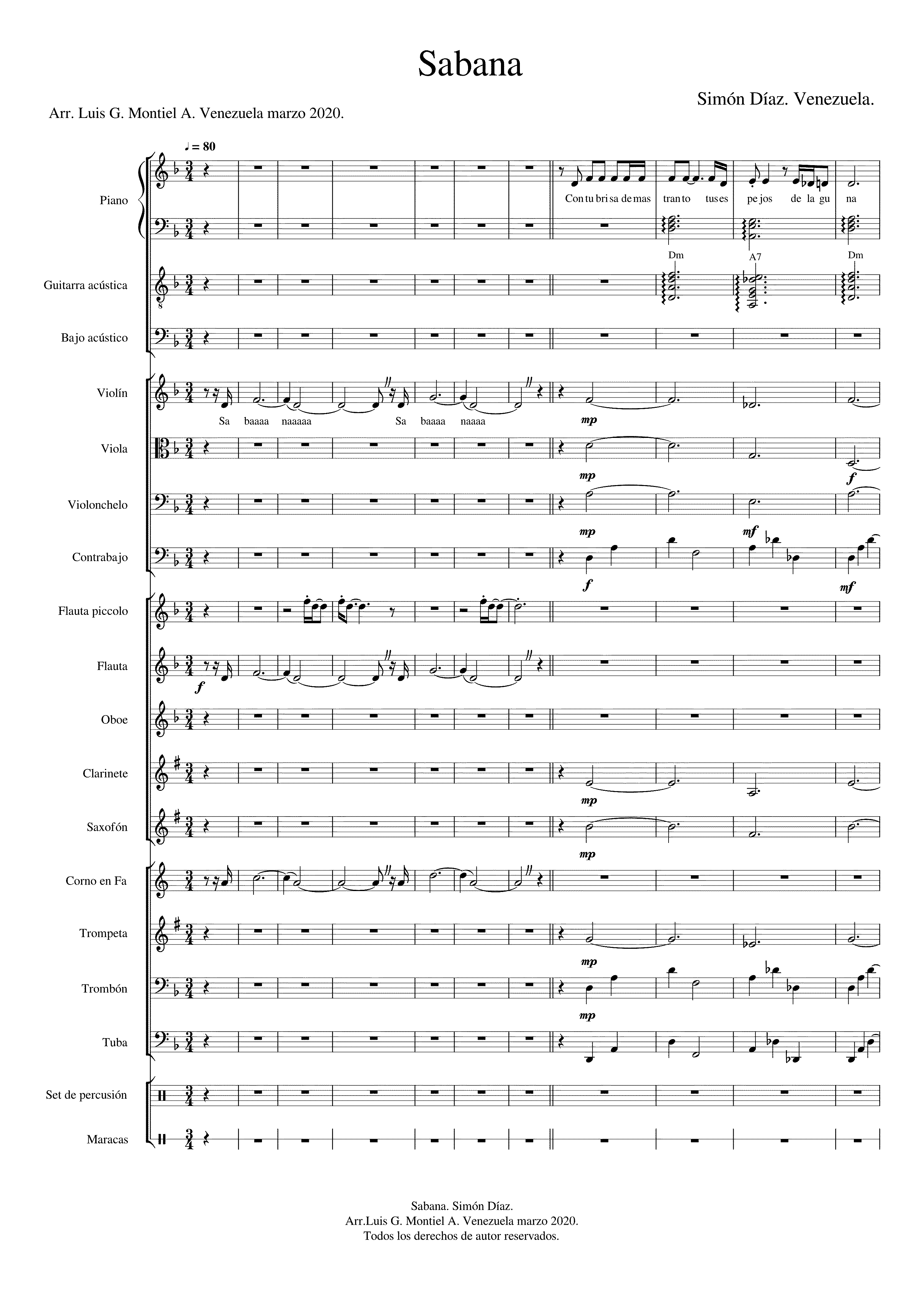 Partitura Un Pueblo Es