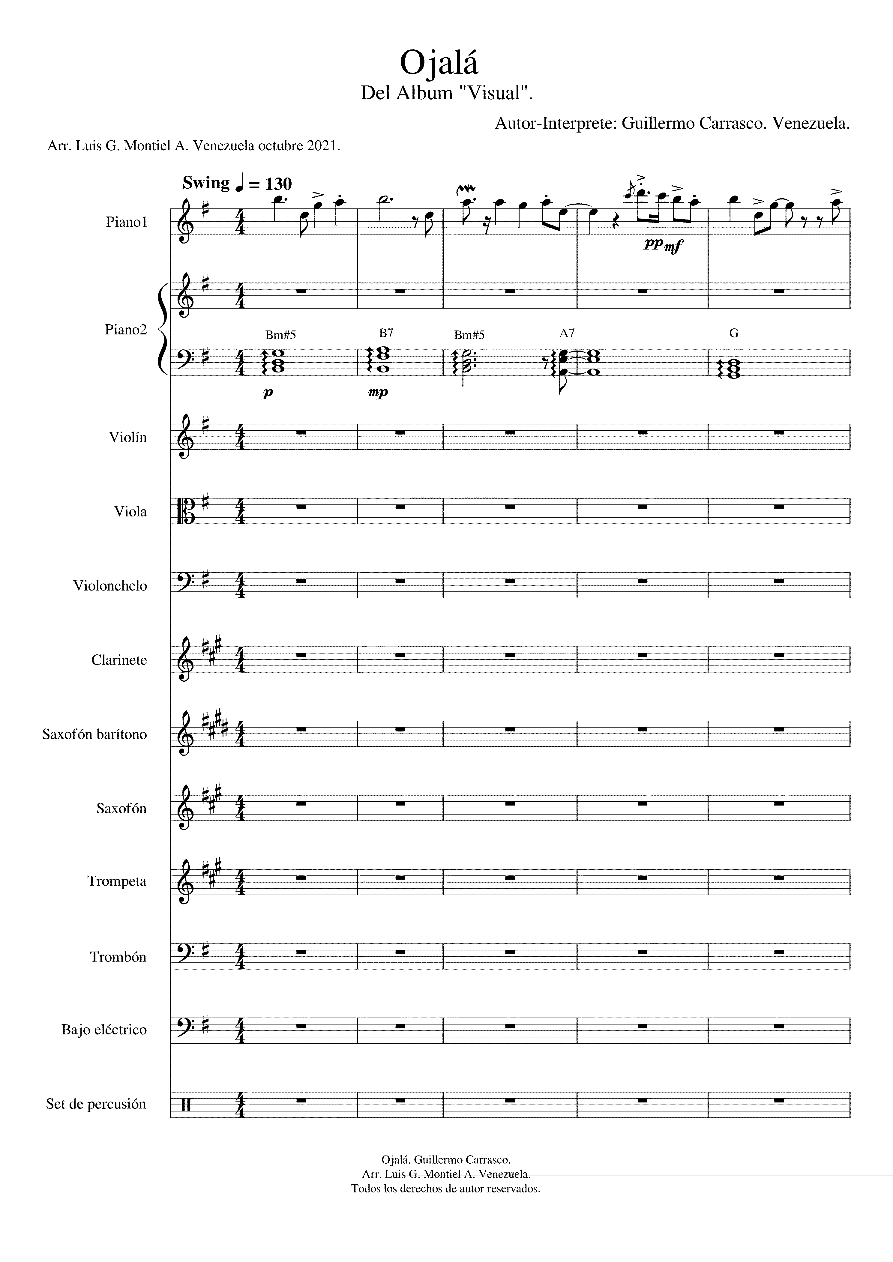 Partitura Un Rojo Clavel