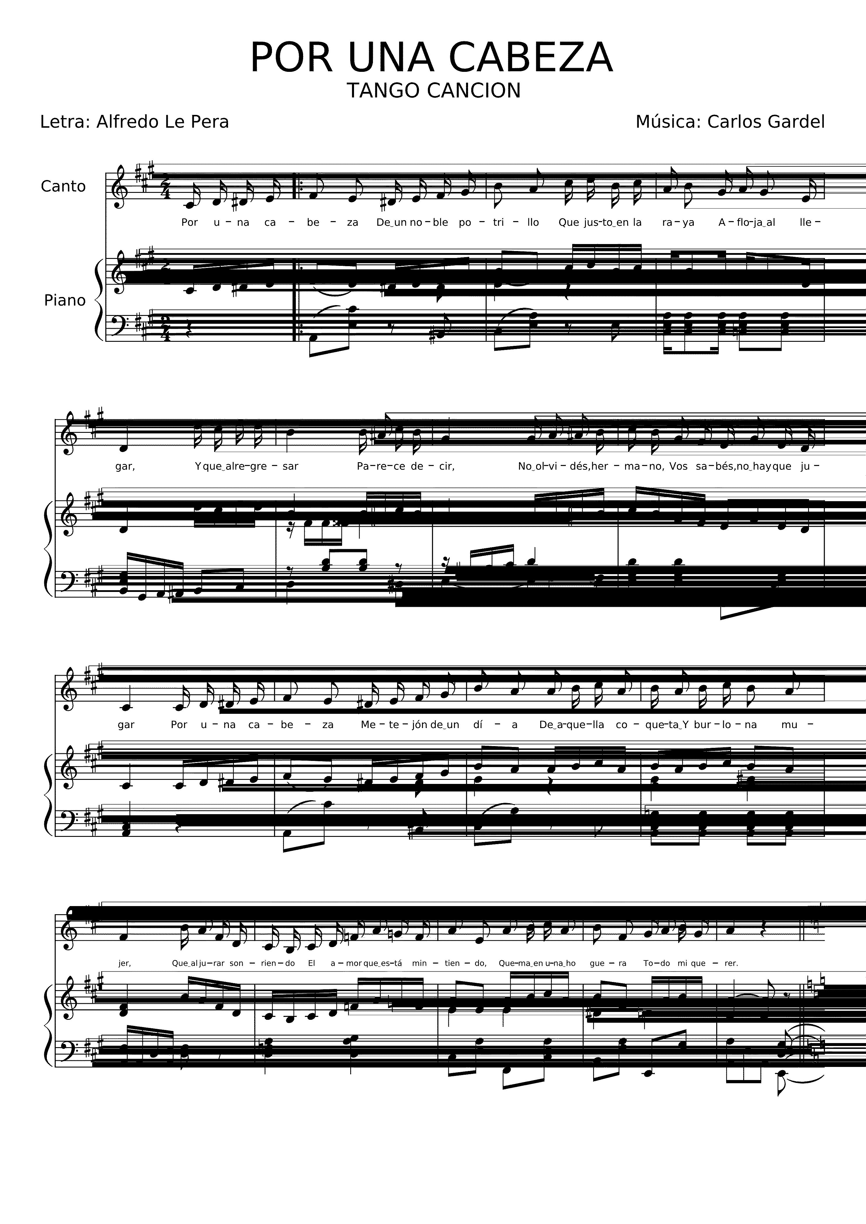 Partitura Una Coqueta